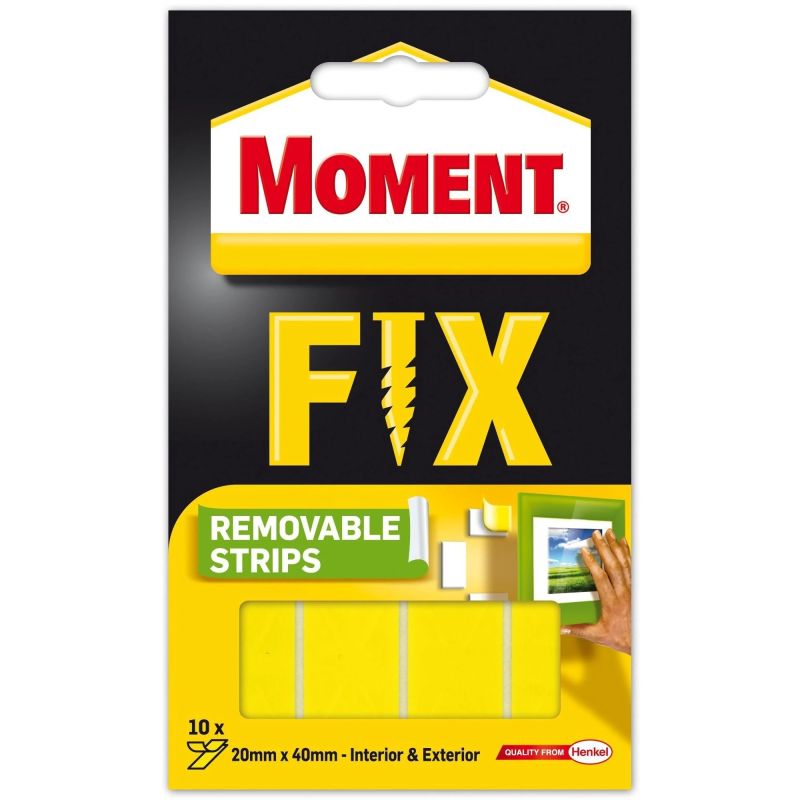 Divpusēja līmlente „moment super fix removable“